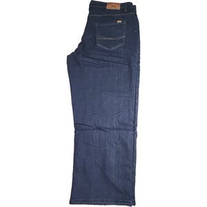 NWT Smith's Workwear Stretch Fleece Lined Dark Blue Denim Jeans Size 40 x 30